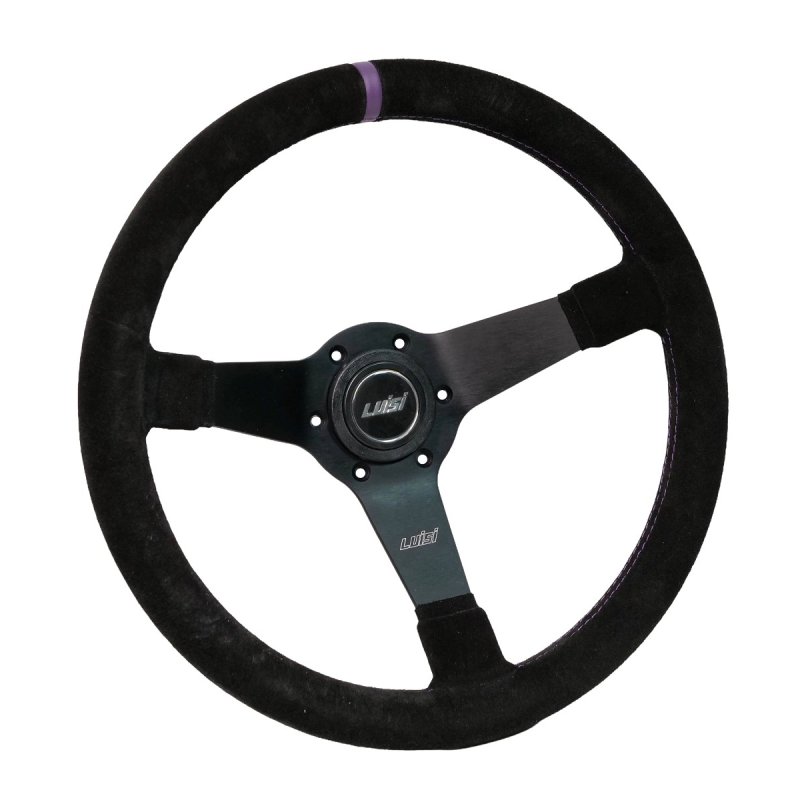 Luisi Mirage Corsa Sportlenkrad Wildleder schwarz / lila geschüsselt & TÜV Prüfbericht